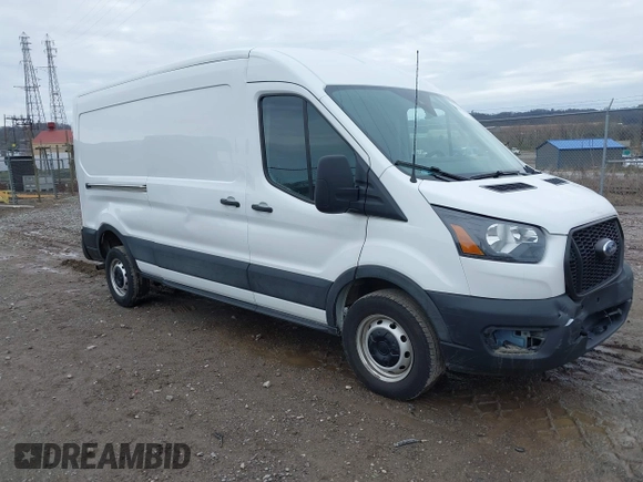 2022 Ford Transit Cargo with VIN 1FTBR1C88NKA04802, listed as a IAAI auction lot 41962182 with 50,454 mi miles and . Bid and sale history available at DreamBid. Image 1.