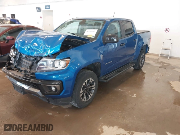 2021 Chevrolet Colorado 4WD Z71 with VIN 1GCGTDEN7M1141049, listed as a IAAI auction lot 41223962 with 62,114 mi miles and . Bid and sale history available at DreamBid. Image 17.