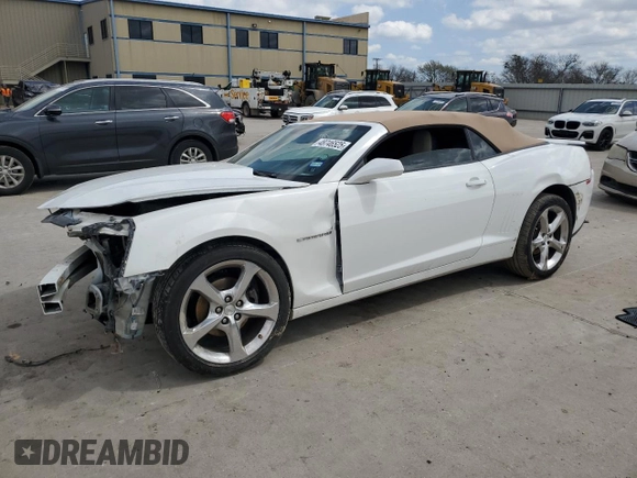 2014 Chevrolet Camaro LT with VIN 2G1FC3D3XE9145902, listed as a Copart auction lot 48746525 with 81,177 mi miles and Salvage title. Bid and sale history available at DreamBid. Image 1.