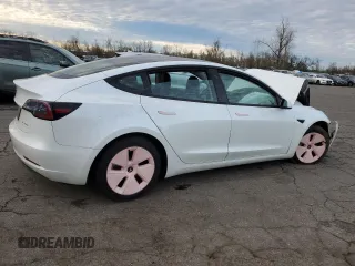 2021 Tesla Model 3 Long Range with VIN 5YJ3E1EB0MF938991, listed as a Copart auction lot 87488384 with Not Provided miles and Salvage Title. Bid and sale history available at carsss.com. Image 3.