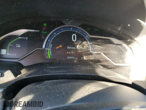 2018 Honda Clarity Plug-In Hybrid Touring with VIN JHMZC5F3XJC006917, listed as a Copart auction lot 76447164 with 68,889 mi miles and Salvage Title. Bid and sale history available at carsss.com. Image 9.