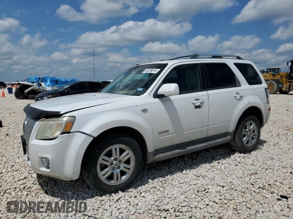 2008 Mercury Mariner Premier z VIN 4M2CU87128KJ53679, wystawiony jako Copart lot #54269815 z przebiegiem Nie podano mil oraz Szkoda całkowita • Salvage title. Historia ofert i sprzedaży dostępna na DreamBid. Obrazek 1.