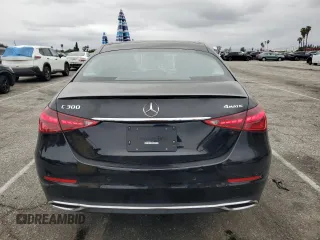 2023 Mercedes-Benz C 300 with VIN W1KAF4HB9PR134470, listed as a Copart auction lot 47826165 with 4,255 mi miles and Salvage Title. Bid and sale history available at DreamBid. Image 6.