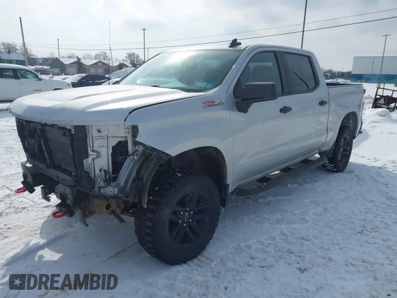 2020 Chevrolet Silverado 1500 Custom Trail Boss with VIN 3GCPYCEF7LG429531, listed as a IAAI auction lot 41555408 with 44,296 mi miles and . Bid and sale history available at DreamBid. Image 2.