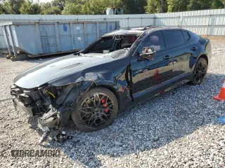 2018 Kia Stinger GT1 with VIN KNAE45LC2J6025300, listed as a Copart auction lot 70602414 with 99,290 mi miles and Salvage Title. Bid and sale history available at carsss.com. Image 1.