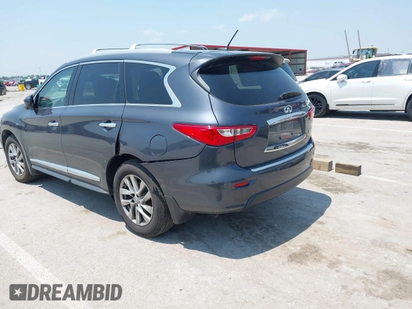 2014 Infiniti QX60 with VIN 5N1AL0MM6EC508693, listed as a IAAI auction lot 42466239 with 174,927 mi miles and . Bid and sale history available at DreamBid. Image 3.