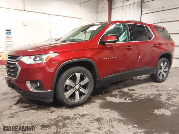 2018 Chevrolet Traverse LT Leather with VIN 1GNERHKW4JJ127820, listed as a IAAI auction lot 41603365 with 127,647 mi miles. Bid and sale history available at carsss.com. Image 2.
