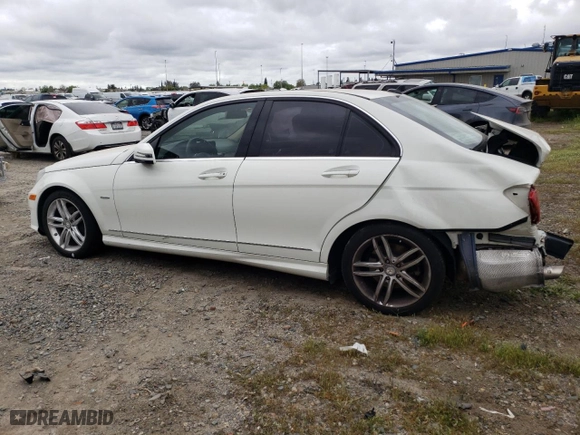 2012 Mercedes-Benz C-Class C 250 Sport with VIN WDDGF4HB3CR199187, listed as a Copart auction lot 53456065 with 131,340 mi miles and Clean Title. Bid and sale history available at carsss.com. Image 2.