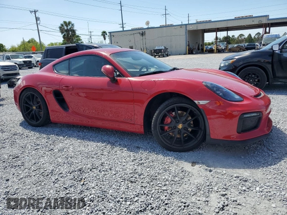 2015 Porsche Cayman S with VIN WP0AB2A80FK182830, listed as a Copart auction lot 50047385 with 107,545 mi miles and Salvage Title. Bid and sale history available at DreamBid. Image 4.