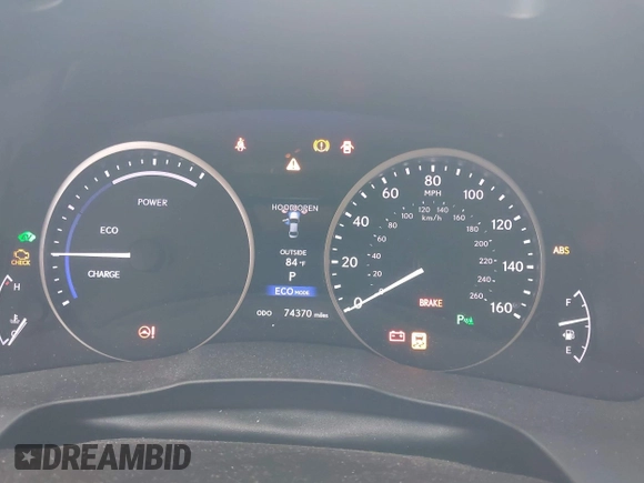 2014 Lexus ES 300h with VIN JTHBW1GG9E2043696, listed as a IAAI auction lot 42392424 with 74,370 mi miles and . Bid and sale history available at DreamBid. Image 7.