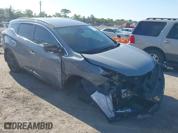 2023 Nissan Murano SV with VIN 5N1AZ2BJ5PC130761, listed as a IAAI auction lot 42055080 with 22,079 mi miles and . Bid and sale history available at DreamBid. Image 1.