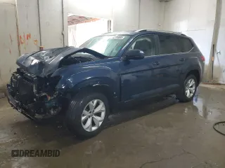 2019 Volkswagen Atlas 3.6L V6 SE w/Technology with VIN 1V2WR2CAXKC547292, listed as a Copart auction lot 42196885 with 106,442 mi miles and Salvage Title. Bid and sale history available at carsss.com. Image 1.