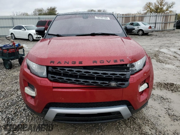 2012 Land Rover Range Rover Evoque Dynamic Premium с VIN SALVT2BG0CH662243, выставлен на аукционе Copart как лот 79749184 с пробегом 124 509 миль миль и Списание • Salvage title. История ставок и продаж доступна на DreamBid. Изображение 5.