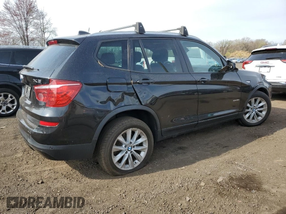 2015 BMW X3 sDrive28i with VIN 5UXWZ7C51F0M82811, listed as a Copart auction lot 49705265 with 65,816 mi miles and Salvage Title. Bid and sale history available at DreamBid. Image 3.