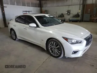 2019 Infiniti Q50 3.0t LUXE with VIN JN1EV7ARXKM556988, listed as a Copart auction lot 53383135 with 30,957 mi miles and Salvage Title. Bid and sale history available at carsss.com. Image 4.