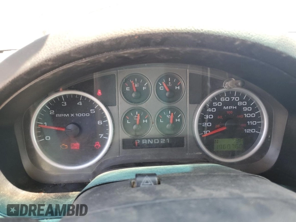2005 Ford F-150 XLT with VIN 1FTPW145X5KE50601, listed as a Copart auction lot 62099075 with 1,960,760 mi miles and Salvage title. Bid and sale history available at DreamBid. Image 9.