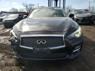 2014 Infiniti Q50 with VIN JN1BV7AR2EM680986, listed as a Copart auction lot 47802735 with 165,946 mi miles and Salvage Title. Bid and sale history available at DreamBid. Image 5.