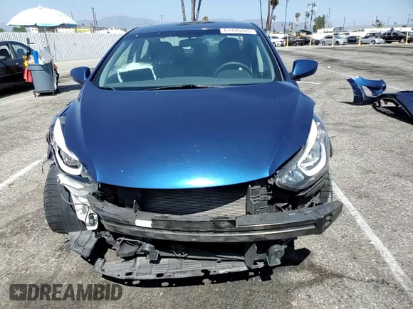 2016 Hyundai Elantra SE with VIN 5NPDH4AE9GH720826, listed as a Copart auction lot 61446445 with 109,305 mi miles and Salvage title. Bid and sale history available at DreamBid. Image 14.