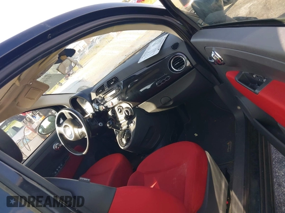 2013 FIAT 500 Pop with VIN 3C3CFFAR1DT674201, listed as a IAAI auction lot 41057297 with 108,297 mi miles. Bid and sale history available at carsss.com. Image 5.