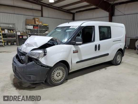 2019 Ram ProMaster City Cargo Tradesman with VIN ZFBHRFAB7K6N51170, listed as a Copart auction lot 49632345 with 137,373 mi miles and Salvage Title. Bid and sale history available at DreamBid. Image 1.