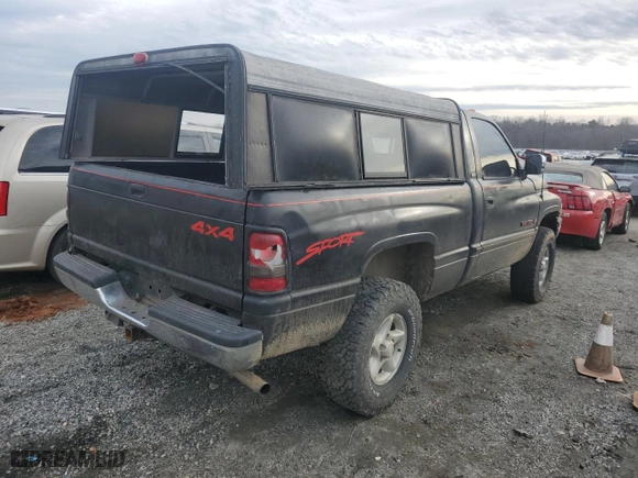 1994 Dodge Ram 1500 with VIN 3B7HF16Z4RM561275, listed as a Copart auction lot 43076245 with 0 mi miles and Salvage Title. Bid and sale history available at carsss.com. Image 3.