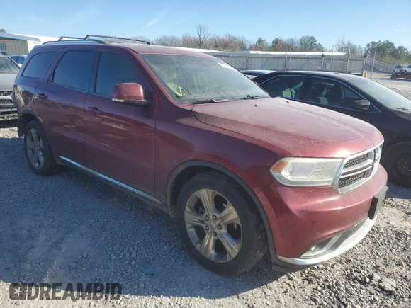 2014 Dodge Durango Limited with VIN 1C4RDHDG3EC306780, listed as a Copart auction lot 87248244 with 194,256 mi miles and Salvage Title. Bid and sale history available at carsss.com. Image 4.