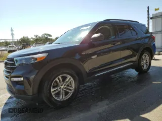 2023 Ford Explorer XLT with VIN 1FMSK7DH9PGA24760, listed as a Copart auction lot 53053005 with 37,044 mi miles and Clean Title. Bid and sale history available at carsss.com. Image 1.