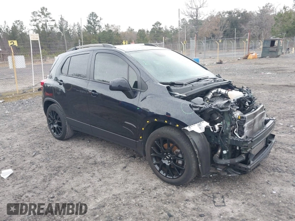 2022 Chevrolet Trax LT with VIN KL7CJLSM1NB513245, listed as a IAAI auction lot 41281243 with 23,686 mi miles. Bid and sale history available at carsss.com. Image 1.
