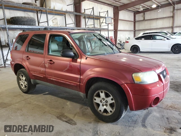 2005 Ford Escape Limited with VIN 1FMCU94175KA14865, listed as a Copart auction lot 64430815 with Not provided miles and Salvage title. Bid and sale history available at DreamBid. Image 4.