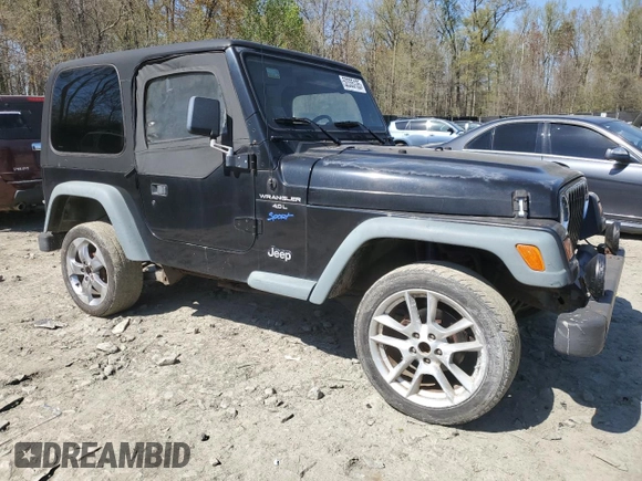 1997 Jeep Wrangler Sport with VIN 1J4FY19SXVP514573, listed as a Copart auction lot 52335135 with 89,479 mi miles and Clean Title. Bid and sale history available at carsss.com. Image 4.