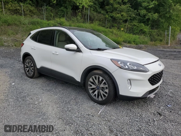 2020 Ford Escape Titanium Hybrid with VIN 1FMCU0DZ6LUA47407, listed as a Copart auction lot 58292665 with 51,920 mi miles and Non repairable. Bid and sale history available at DreamBid. Image 4.
