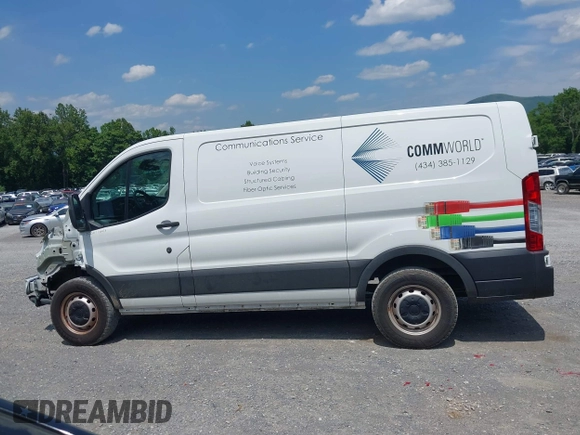 2021 Ford Transit Cargo with VIN 1FTYE1Y82MKA02296, listed as a IAAI auction lot 42377720 with 50,942 mi miles and . Bid and sale history available at DreamBid. Image 14.