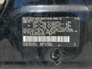 2011 Toyota RAV4 with VIN 2T3BF4DV5BW103045, listed as a Copart auction lot 50216655 with 105,909 mi miles and Salvage Title. Bid and sale history available at carsss.com. Image 15.