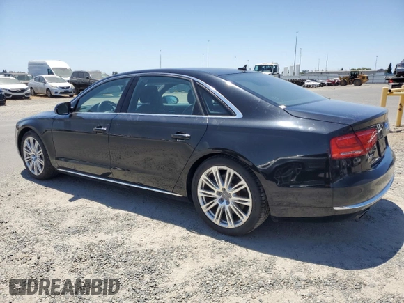 2012 Audi A8 with VIN WAURVAFD9CN022995, listed as a Copart auction lot 60225785 with 85,025 mi miles and Clean title. Bid and sale history available at DreamBid. Image 2.