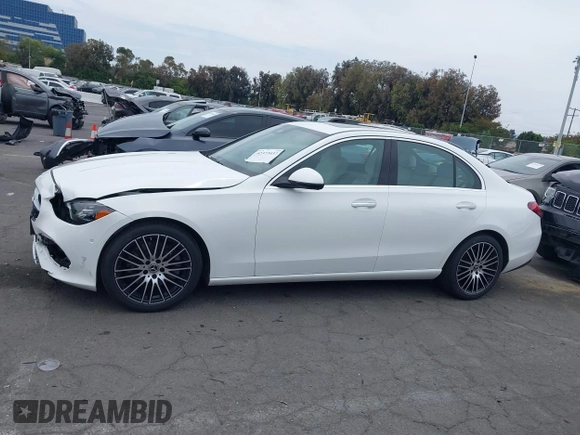 2023 Mercedes-Benz C 300 with VIN W1KAF4GB7PR092981, listed as a IAAI auction lot 42373437 with 18,028 mi miles and . Bid and sale history available at DreamBid. Image 14.