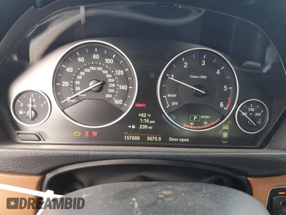 2014 BMW 3 Series 328d with VIN WBA3D3C58EF099338, listed as a Copart auction lot 42738925 with 157,696 mi miles and Salvage Title. Bid and sale history available at carsss.com. Image 9.