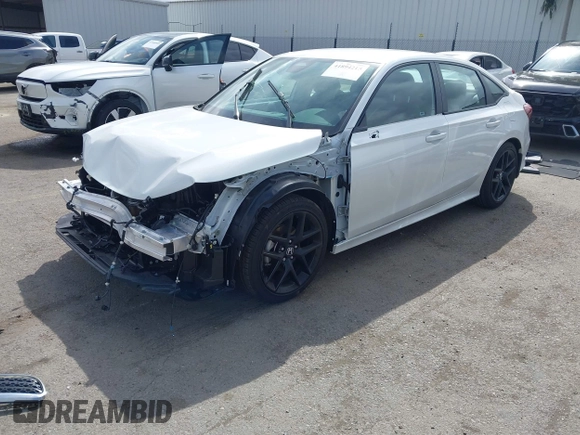 2025 Honda Civic Sport with VIN 2HGFE2F53SH547032, listed as a IAAI auction lot 41894215 with 6,438 mi miles and . Bid and sale history available at DreamBid. Image 2.
