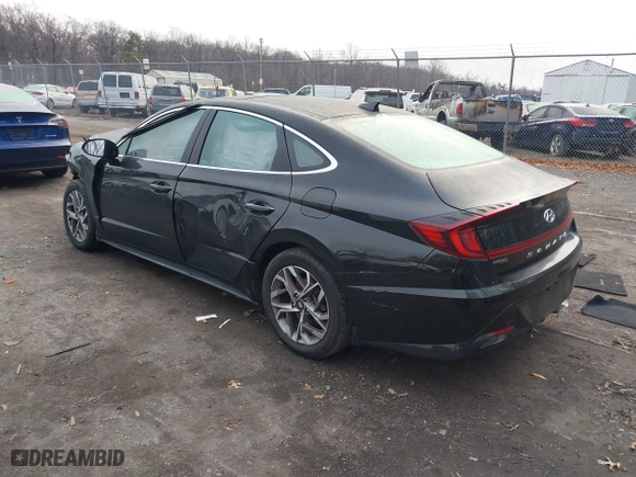 2021 Hyundai Sonata SEL with VIN 5NPEF4JA3MH092362, listed as a IAAI auction lot 41178559 with 1 mi miles. Bid and sale history available at carsss.com. Image 3.