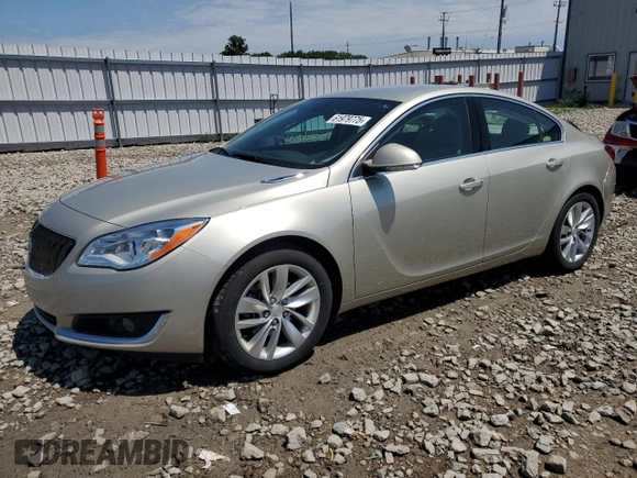 2015 Buick Regal with VIN 2G4GK5EXXF9272383, listed as a Copart auction lot 61979775 with 47,835 mi miles and Non repairable. Bid and sale history available at DreamBid. Image 1.