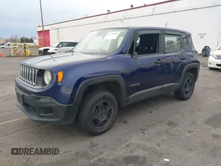 2018 Jeep Renegade Sport with VIN ZACCJBAH9JPJ00875, listed as a IAAI auction lot 41134090 with 127,574 mi miles and . Bid and sale history available at DreamBid. Image 2.