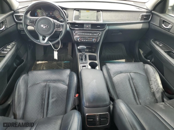 2017 Kia Optima Hybrid EX with VIN KNAGU4LE4H5010124, listed as a Copart auction lot 58970664 with 105,541 mi miles and Salvage Title. Bid and sale history available at carsss.com. Image 8.