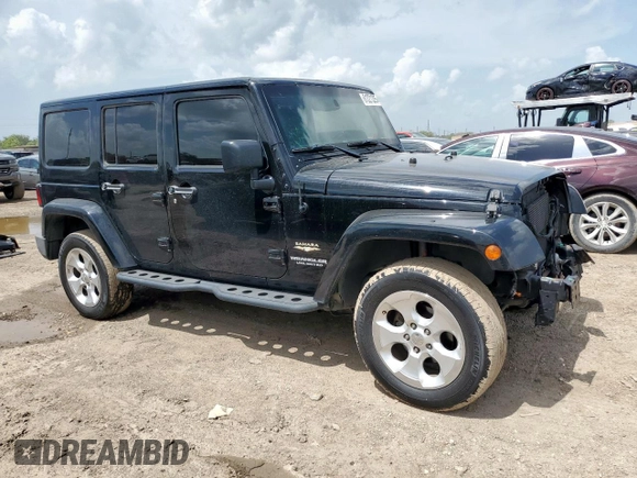 2015 Jeep Wrangler Unlimited Sahara with VIN 1C4BJWEG4FL668339, listed as a Copart auction lot 61221325 with 117,887 mi miles and Salvage title. Bid and sale history available at DreamBid. Image 4.