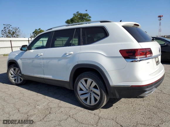 2021 Volkswagen Atlas 2.0T SEL with VIN 1V2BP2CAXMC586018, listed as a Copart auction lot 54263334 with 47,763 mi miles. Bid and sale history available at carsss.com. Image 2.