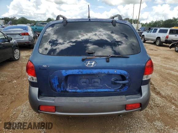 2006 Hyundai Santa Fe GLS with VIN KM8SC13D86U091830, listed as a Copart auction lot 63456264 with 85,672 mi miles and Salvage Title. Bid and sale history available at carsss.com. Image 6.