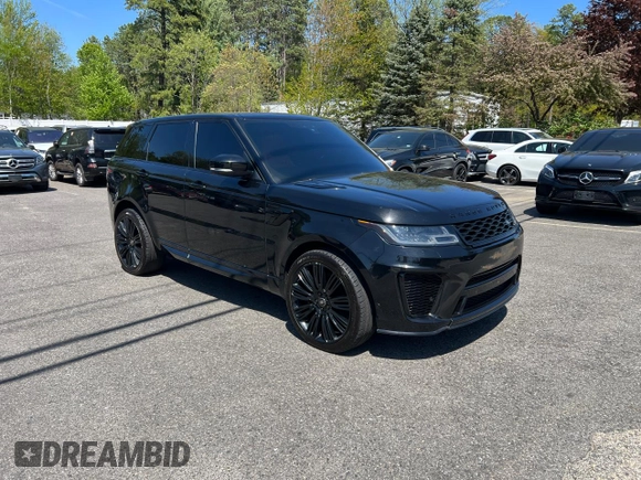 2019 Land Rover Range Rover Sport Dynamic z VIN SALWR2RE1KA822788, wystawiony jako Copart lot #56989915 z przebiegiem 85 359 mil mil oraz Tytuł czysty. Historia ofert i sprzedaży dostępna na DreamBid. Obrazek 1.
