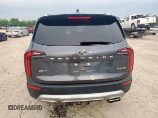 2020 Kia Telluride SX with VIN 5XYP54HCXLG052451, listed as a Copart auction lot 58738965 with 77,155 mi miles and Salvage title. Bid and sale history available at DreamBid. Image 6.