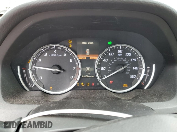 2015 Acura TLX V6 Advance with VIN 19UUB2F70FA019891, listed as a Copart auction lot 43651425 with 91,086 mi miles and Salvage Title. Bid and sale history available at carsss.com. Image 9.