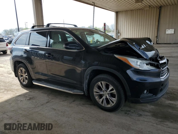 2015 Toyota Highlander XLE z VIN 5TDJKRFH6FS090633, wystawiony jako Copart lot #54089715 z przebiegiem 194 494 mil mil oraz Szkoda całkowita • Salvage title. Historia ofert i sprzedaży dostępna na DreamBid. Obrazek 4.