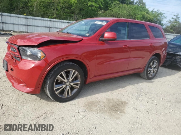 2013 Dodge Durango SXT with VIN 1C4RDHAG5DC637475, listed as a Copart auction lot 56121905 with 175,908 mi miles and Salvage title. Bid and sale history available at DreamBid. Image 1.