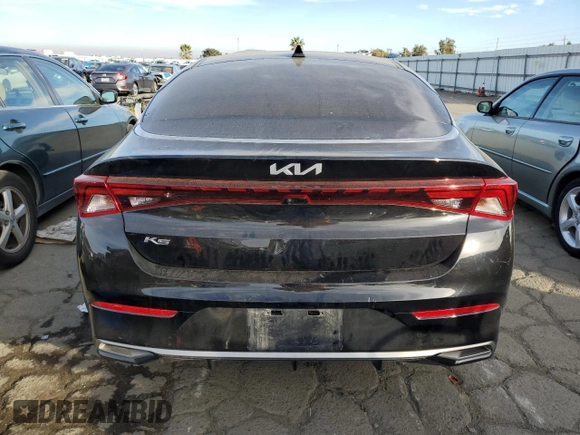2022 Kia K5 LXS with VIN 5XXG14J29NG162931, listed as a Copart auction lot 80546153 with 43,734 mi miles and Salvage Title. Bid and sale history available at carsss.com. Image 6.